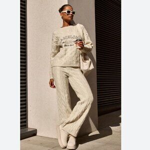 PrettyLittleThing Barcelona Knit Sweater Set